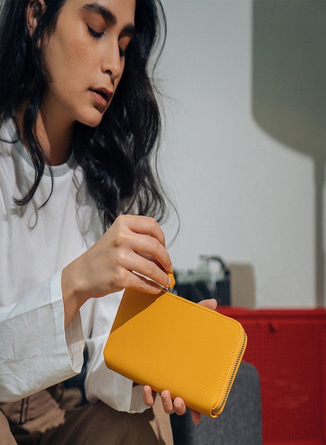 DailyObjects Men Faux Leather Wallet, Yellow - Image 3